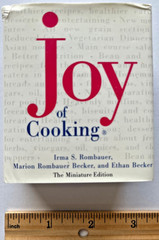 Joy of Cooking. Irma S. Rombauer, etc. 1997: 1st ed. Mini Bk. VG 2.75″x3.25″ HC