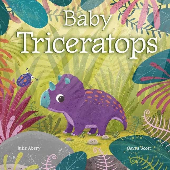 Baby Triceratops Board Books by Julie Abery