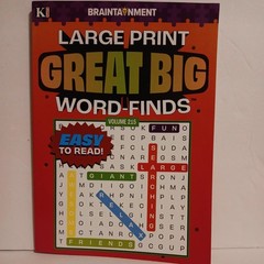 2 LARGE PRINT GREAT BIG Word Finds Kappa Puzzle Books Volumes 214 & 215 NEW