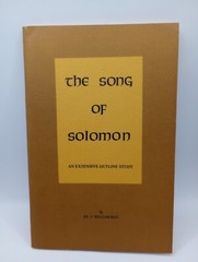 Vintage The Song Of Solomon An Extensive Outline Study Dr. F. William May Softco