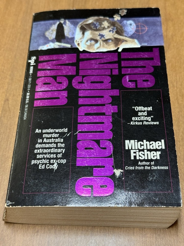 The Nightmare Man Michael Fisher SPI Publishing Mystery 1993 1st VTG HTF Book PB