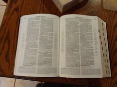 NKJV Scofield Study Bible LARGE PRINT Burgundy Bonded Leather thumb indexed