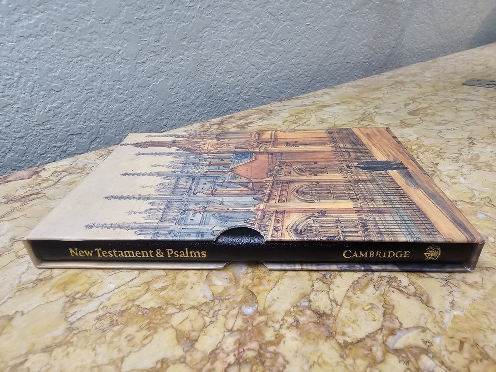 Cambridge KJV Cameo New Testament Psalms Bible Morocco Leather RARE LNIB L@@K🌟
