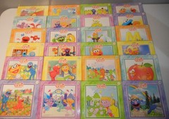Sesame Street Elmo’s Learning Adventure HC & Activity Books + Flash Cards Set