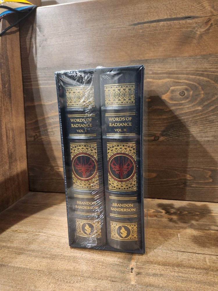 SIGNED Words Of Radiance Leatherbound Brandon Sanderson SEALED Stormlight Arc