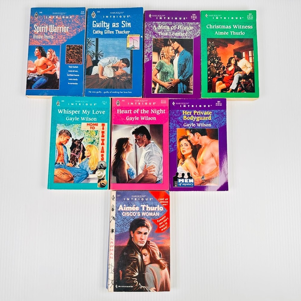 8x Harlequin Intrigue PB Romance Books/Novels – Multiple Titles & Authors