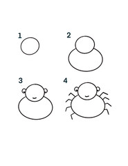 How to Draw for Kids ages 4-8 Simple Step by Step How to Draw Animals