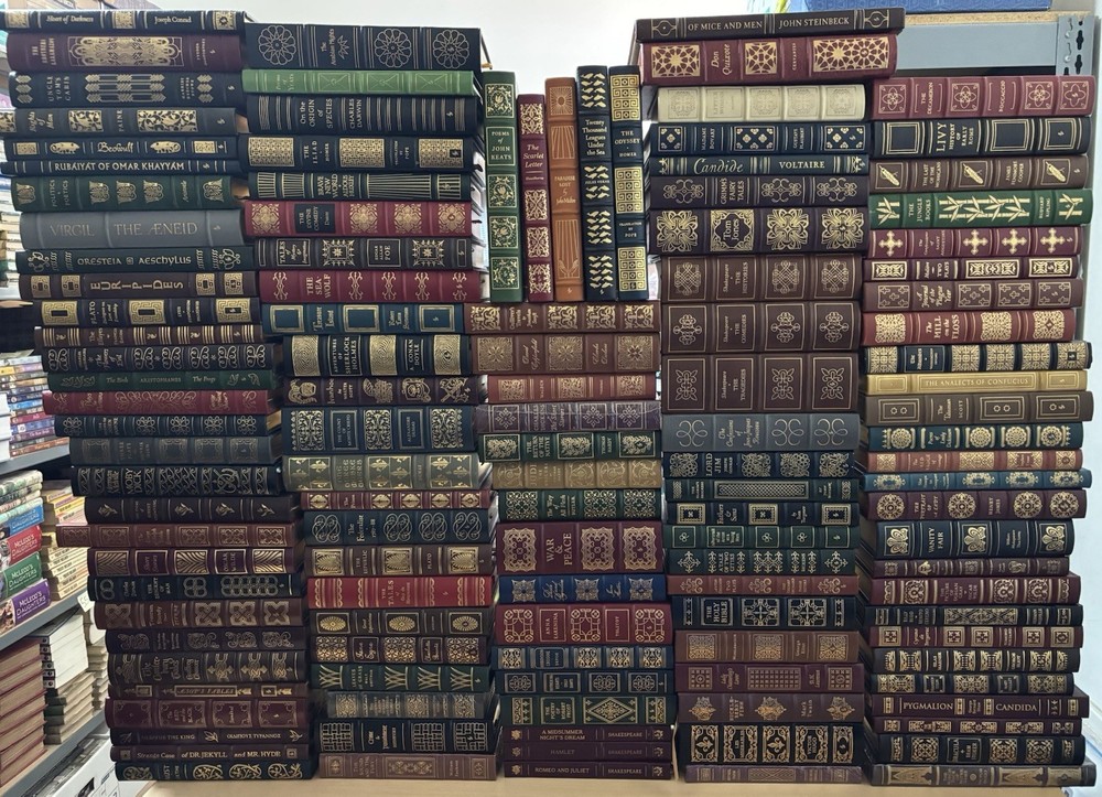 Lot 125 Easton Press 100 Greatest Books Ever Written Complete Set ALL 25 EXTRAS!