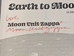 From Earth to Moon by Moon Unit Zappa SIGNED 1st/1st HC DJ 2024 Memoir