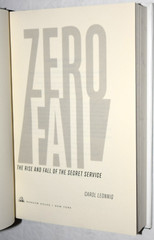 „ZERO FAIL – Rise and Fall of Secret Service,” Book, 532 Pages, New (c) 2023