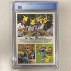 Time Magazine Pokemon Mega Charizard X 2026, 9.8 CGC Graded First Print