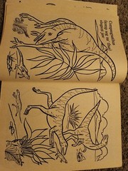Vintage 1987 Golden Dinosaurs Giant Coloring Book 92 Pages Left Uncolored VTG