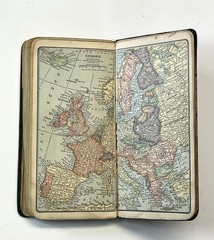 1914 Pocket Dictionary Grand Island Business College Nebraska w/Maps & More RARE