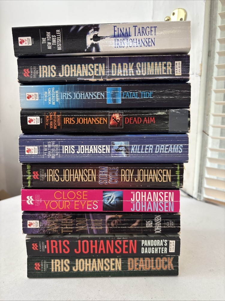 Lot of 10 – Iris Johansen – Dark Summer, Deadlock and More – Free Shipping