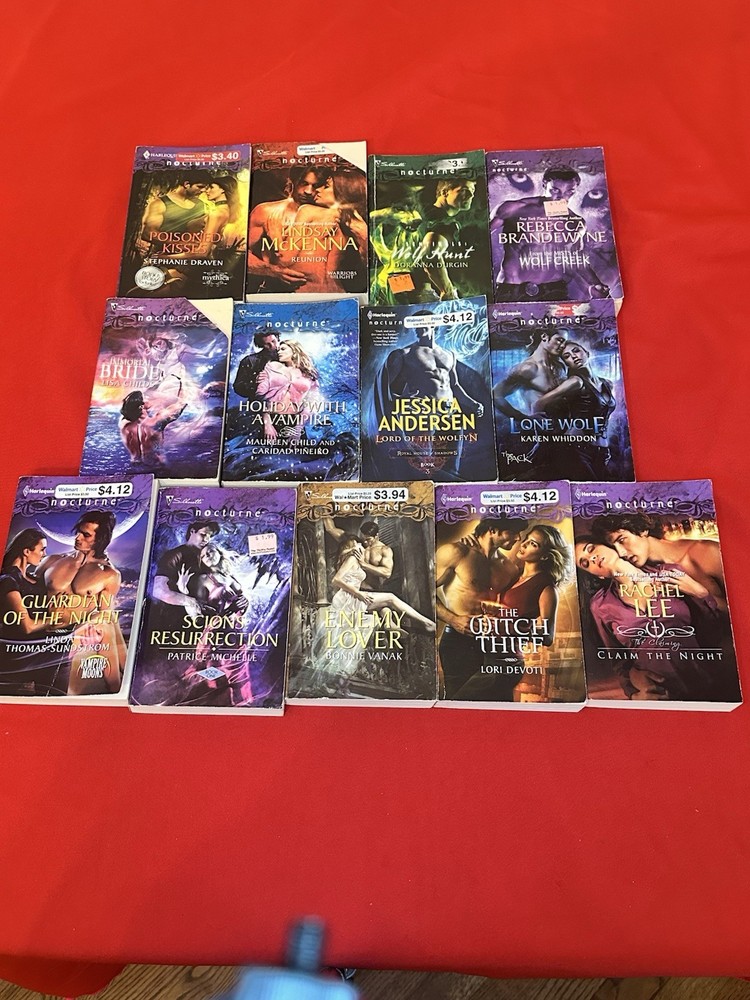 Nocturne Fantasy Romance Novels Lot Of 13 Various Authors