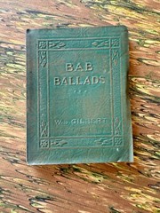 1921 Small Book Bab Ballads W.S. Gilbert Classic Literature NY Little Leather