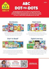 School Zone ABC Dot-to-Dots Workbook: 32 Pages, Preschool, Kindergarten,…