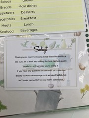 SOLIGT Blank Recipe Organizer Book Binder Double Sided Pages 240 Recipes W/Tabs