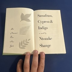 Sassafrass, Cypress and Indigo A Novel by Ntozake Shange First Edition Hardcove
