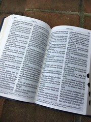 KJV Large Print Bible | Blue Faux Leather | Thumb-Indexed | King James Version