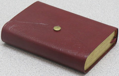 Holy Bible KJV Holman 1989 – Bonded Leather – Button Snap – Burgundy Verse Ref