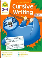cursive writing practice handwriting book workbooks for Kids Beginners Grade 3 4
