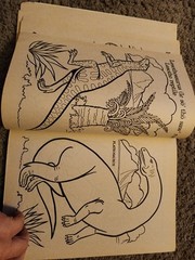 Vintage 1987 Golden Dinosaurs Giant Coloring Book 92 Pages Left Uncolored VTG