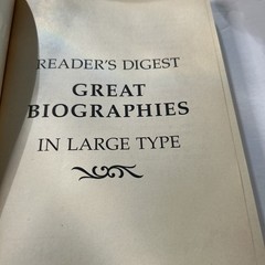Reader’s Digest “Great Biographies in Large Type” Set of 2 Volumes 1994