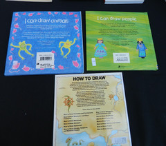 Usborne Lot of 3 Drawing Books – I Can Draw Animals & People + Maps Charts