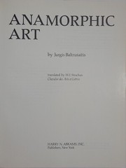 Anamorphic Art by Jurgis Baltrusaitis Vintage: 1977