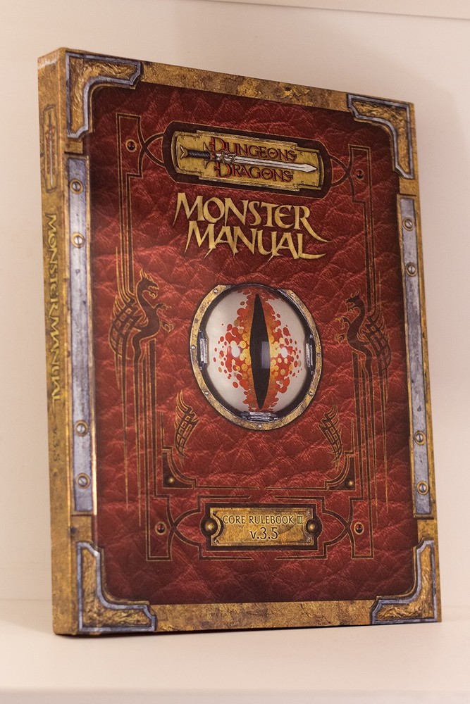 NEW Premium Dungeons and Dragons D&D 3.5 Monster Manual with Errata – Foil Cover