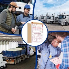 10 Pcs 8.5x11inch 2-in-1 Driver Log Books for Truckers Dot Book Driver…