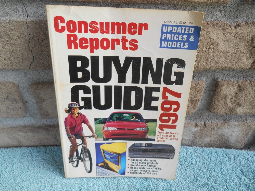 VINTAGE CONSUMER REPORTS BUYING GUIDE 1997 PAPERBACK BOOK 360 PAGES.