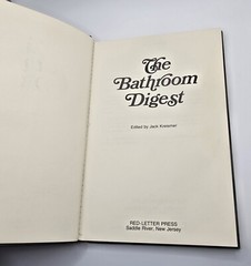The Bathroom Digest Book 1984 Edited by Kreismer Vintage Humor Paperback USA