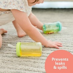 Vasos Con Pajita Para Niños Pequeños, De 7 Oz (3 Unidades), Para Apretar Y Beber