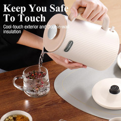 Nueve&Five 1.7L (57Oz) Large Electric Kettle Perfect for 7+Cups of Tea and Coffe