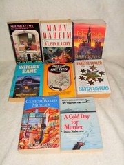 Lot Of 8 Assorted Cozy Mysteries ~ Mixed Authors ~ Used Paperbacks ~ j