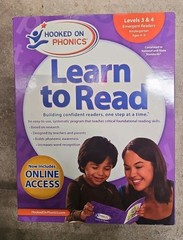 Hooked on Phonics Learn To Read Kindergarten Level 3 & 4 Emergent Ages 4-6 NEW