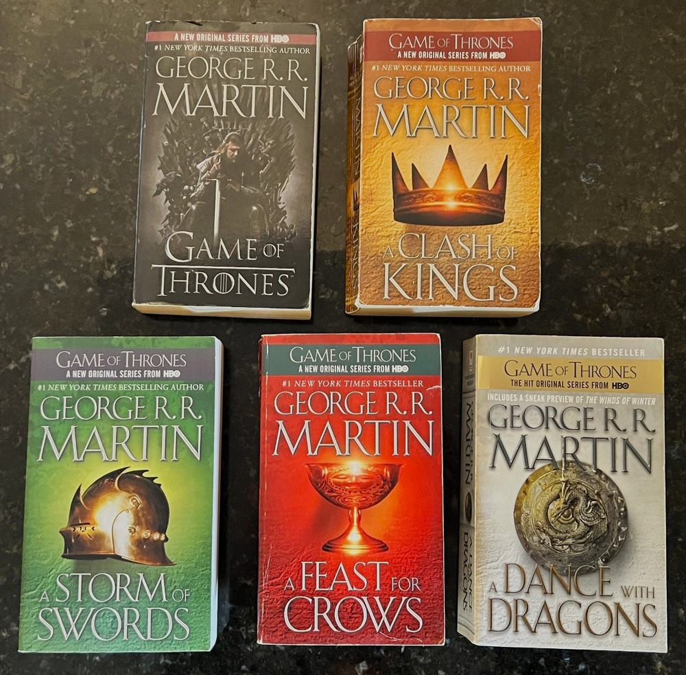 A Song of Ice and Fire–Matched PB Set of #1-5 -Game of Thrones-GRR Martin