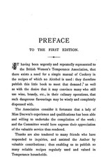 1880 The Non Alcoholic Cookery Book 134 Pages