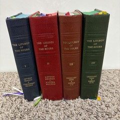 The Liturgy of the Hours Complete 4 Volume Set Catholic Prayer Books 1975 1976