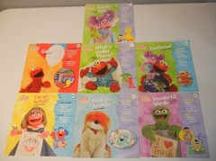 Sesame Street Elmo’s Learning Adventure HC & Activity Books + Flash Cards Set