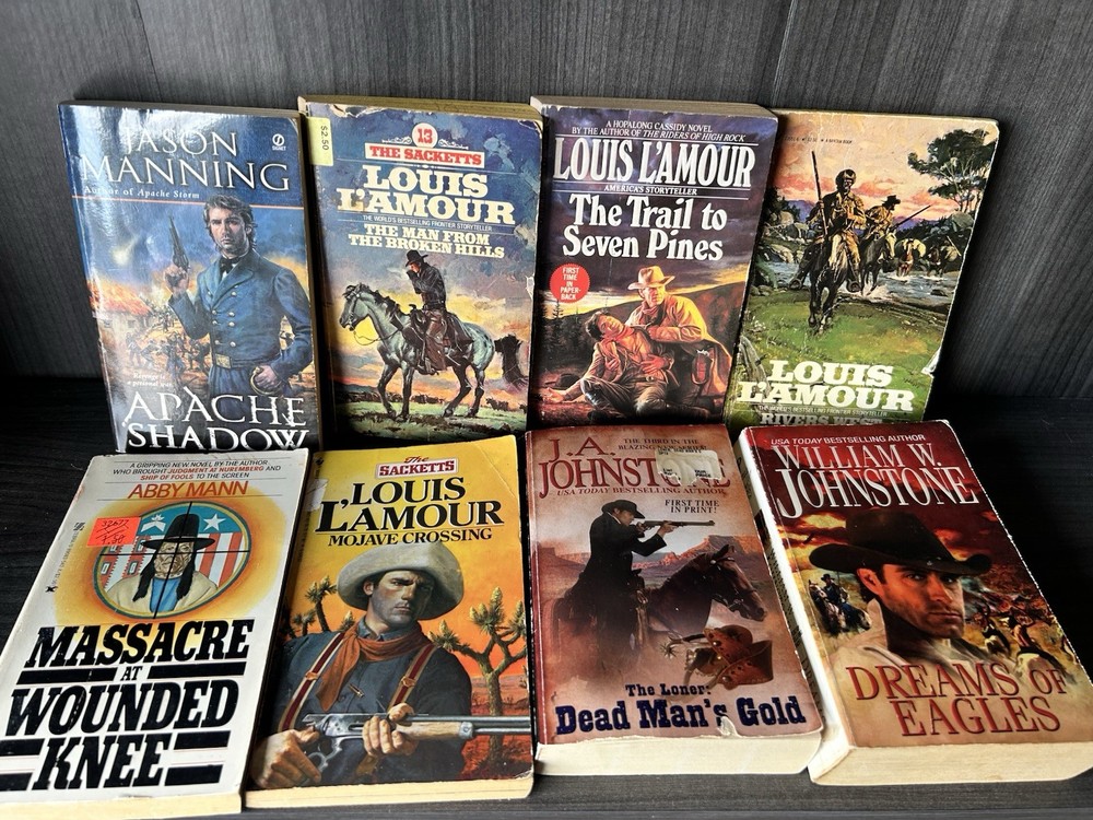 Western Lot of 8 Action Packed Frontier Adventure (0859)