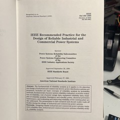 IEEE Gold Book Design of Reliable Industrial and Commercial Power Systems 1991