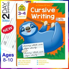 cursive writing practice handwriting book workbooks for Kids Beginners Grade 3 4