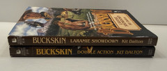 Vtg Buckskin ppb Westerns Kit Dalton # 26 Laramie Showdown + # 27 Double Action