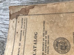 1935-1936 The University of Missouri Bulletin Catalog Columbia MO 383 Pages book