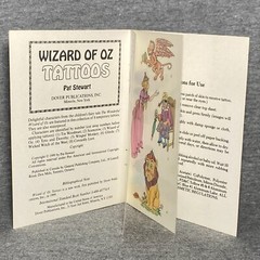 *4* Vtg Dover Books- Wizard Of Oz Paper Doll, Stained Glass, Tattoos, Stencils +
