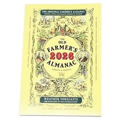 The Old Farmer’s Almanac 2026 Paperback Weather Gardening Astrology NEW
