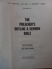 The Preacher’s Outline & Sermon Bible KJV 3-Ring Binder Pick One